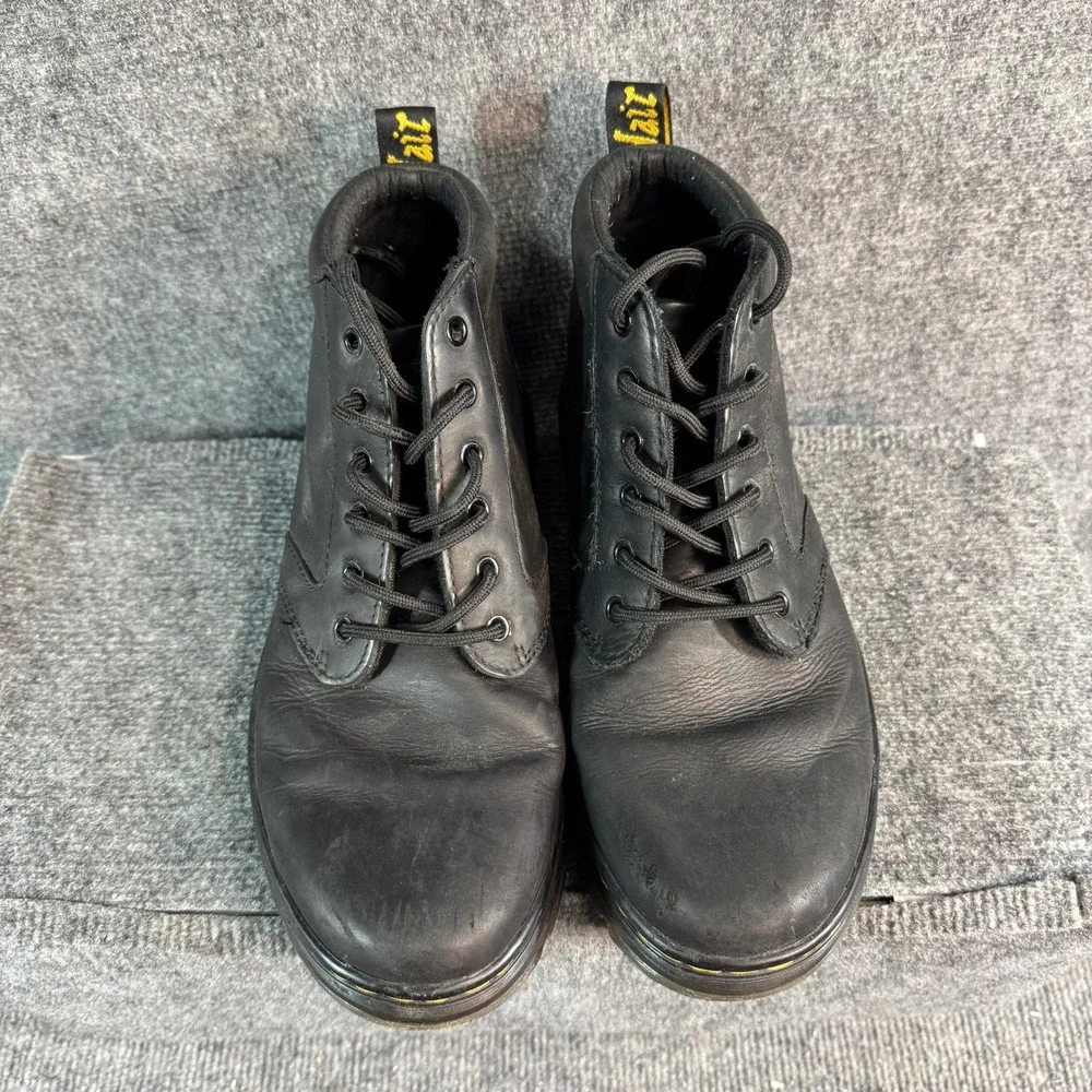 Dr. Martens Bonny Black Leather Chukka Boots 5-Eyelet Lace Up Utility Men 9